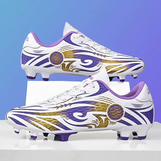 Original Soccer Cleats Man Training Shoes Outdoor Non-slip Children's Football Shoes Long Spikes Men's Futsal Shoes Size 32-45