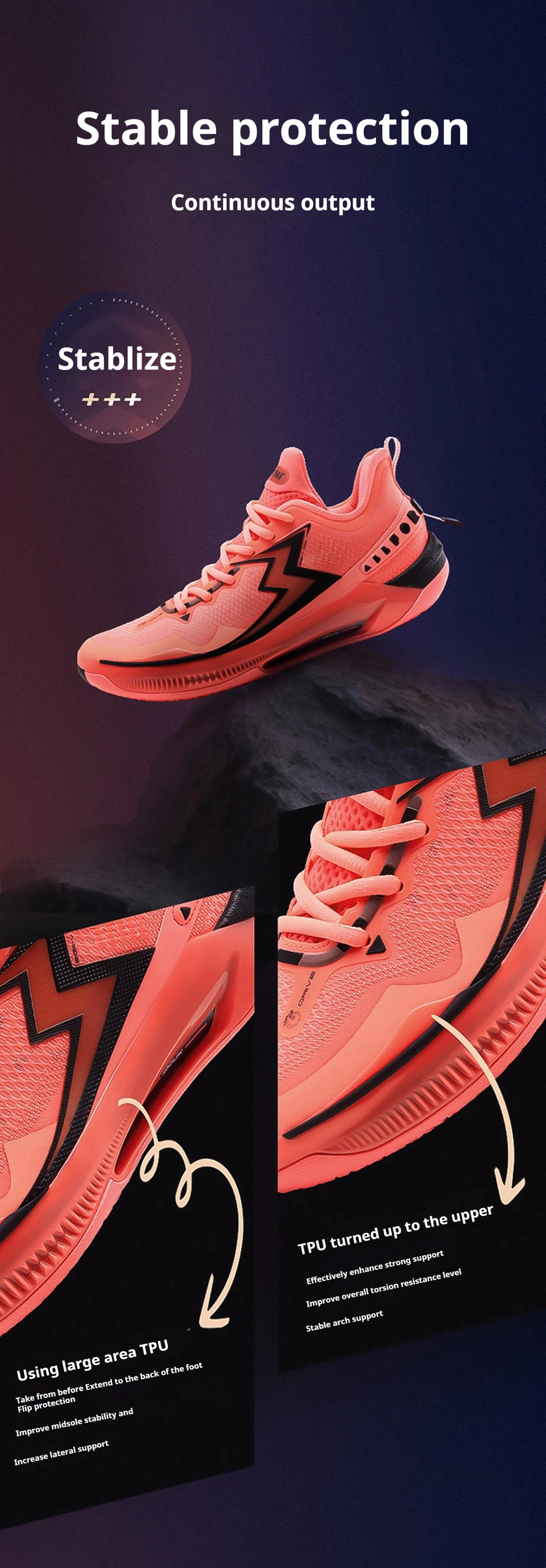 BIG3 5.0 Quick Pro Men Basketball Shoes Cushioning Lightweight Breathable Stable Flexible Male Sneakers 672421111