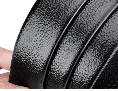Men Belts Automatic Buckle Belt Genuine Leather High Quality For Men Leather Strap Casual For Jeans