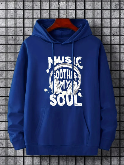 College style sports hoodie innovative fashion letter print autumn and winter plus fleece hoodie suitable for men and women