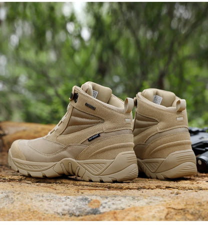 Men Tactical Boots Waterproof Army Plus Work Climbing Shoes Size Boot Anti-Slip Casual Outdoor Military Brand Ankle Hiking Shoes