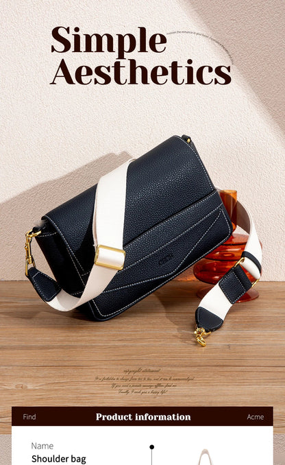 Shoulder Bag Simple High Quality Grey Texture Flip Cover Bag Soft Square Bag Women's Commuter