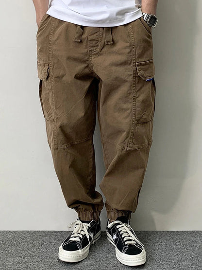 High Quality Cotton Cargo Pants For Men Japanese Streetwear Plus Size Tactical Pants Harajuku Casual Joggers Fashion Trousers