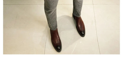 2025 Winter Men Suit Pants Woolen Thicken Keep Warm Formal Trousers Pantalones Hombre Solid Casual Slim Fit Pants Men Clothing