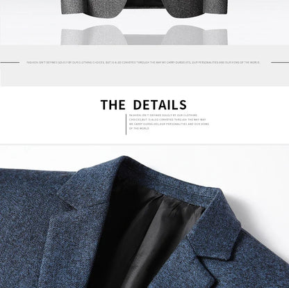 Brand Business Casual Jackets for Men Spring and Autumn Solid Color Turn-Down Collar Suits Blazer 2026 Wedding Blazer Men