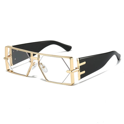 2025 New Hollow Sunglasses Men Women Hip Hop Internet Celebrities Ins Fashion Sun Glasses Ladies Female Alloy Frame Square UV400