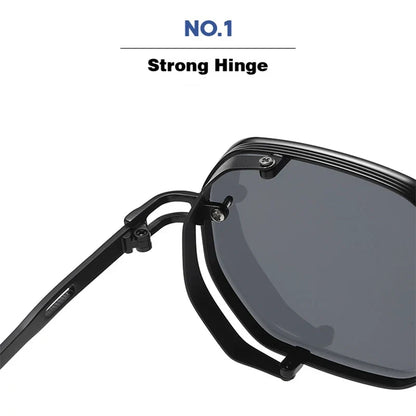 Square Punk Sunglasses For Men 2023 Luxury Steampunk Vintage Fashion Glasses Retro Shades Lunette De Soleil Homme Gafas De Sol