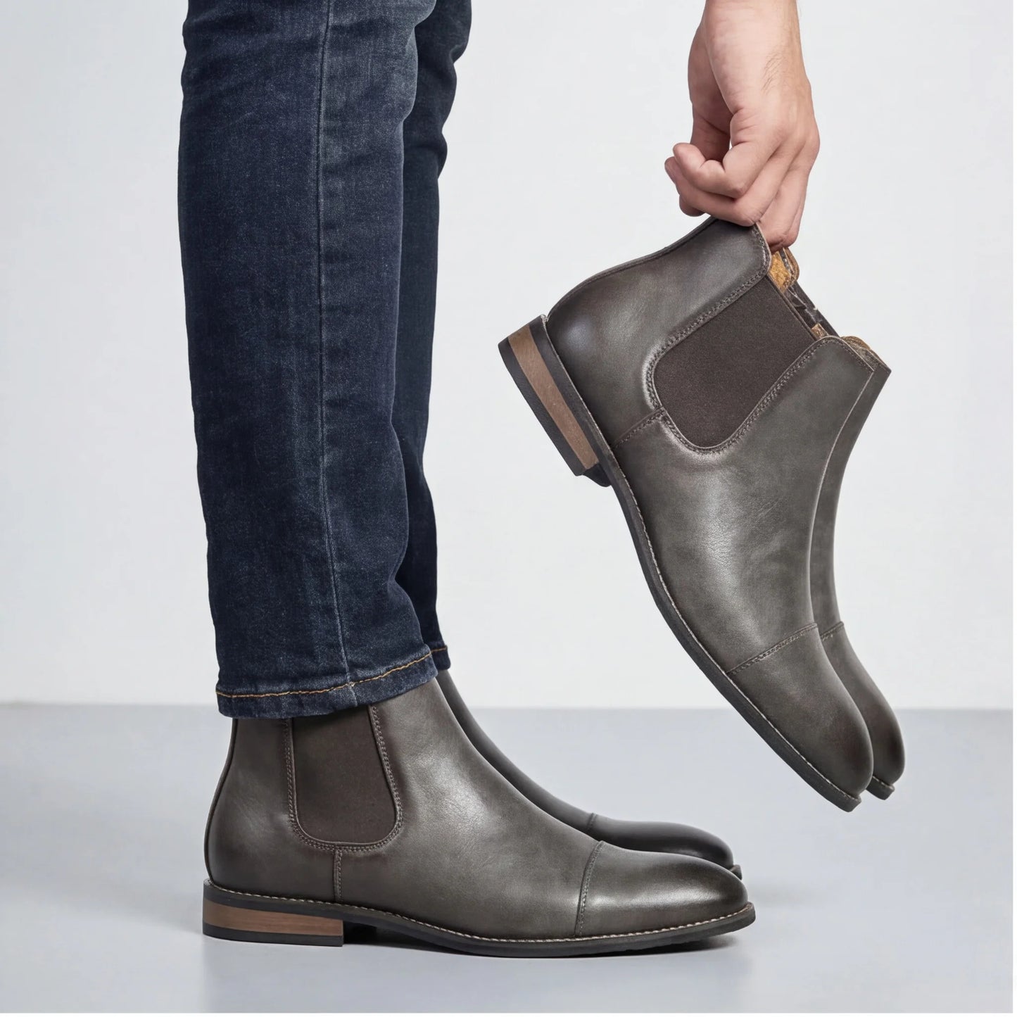 Boots Men Comfortable Fashion 2025 Brand Boots Leather