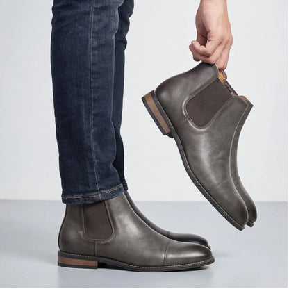 Boots Men Comfortable Fashion 2025 Brand Boots Leather