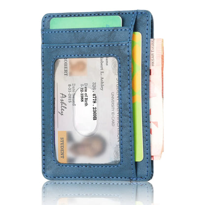 Blocking Wallet Business Card Cover for Case Super Thin Men Leather Credit Card Holder Card Travel Wallet Minimalist Wallet
