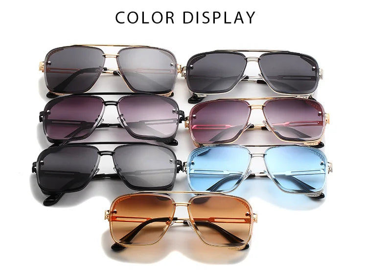 New Punk Square Sunglasses For Men Vintage Fashion Glasses Retro Steampunk Sunglasses Women Trendy Gafas De Sol Hombre Zonnebril