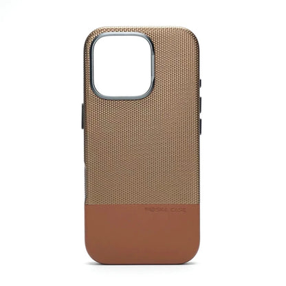 For Magsafe Fine Grained Leather Case For iPhone 17 Pro Max Ari 16 15 14 13 Metal Lens Frame Wireless Charge Accessories Cover