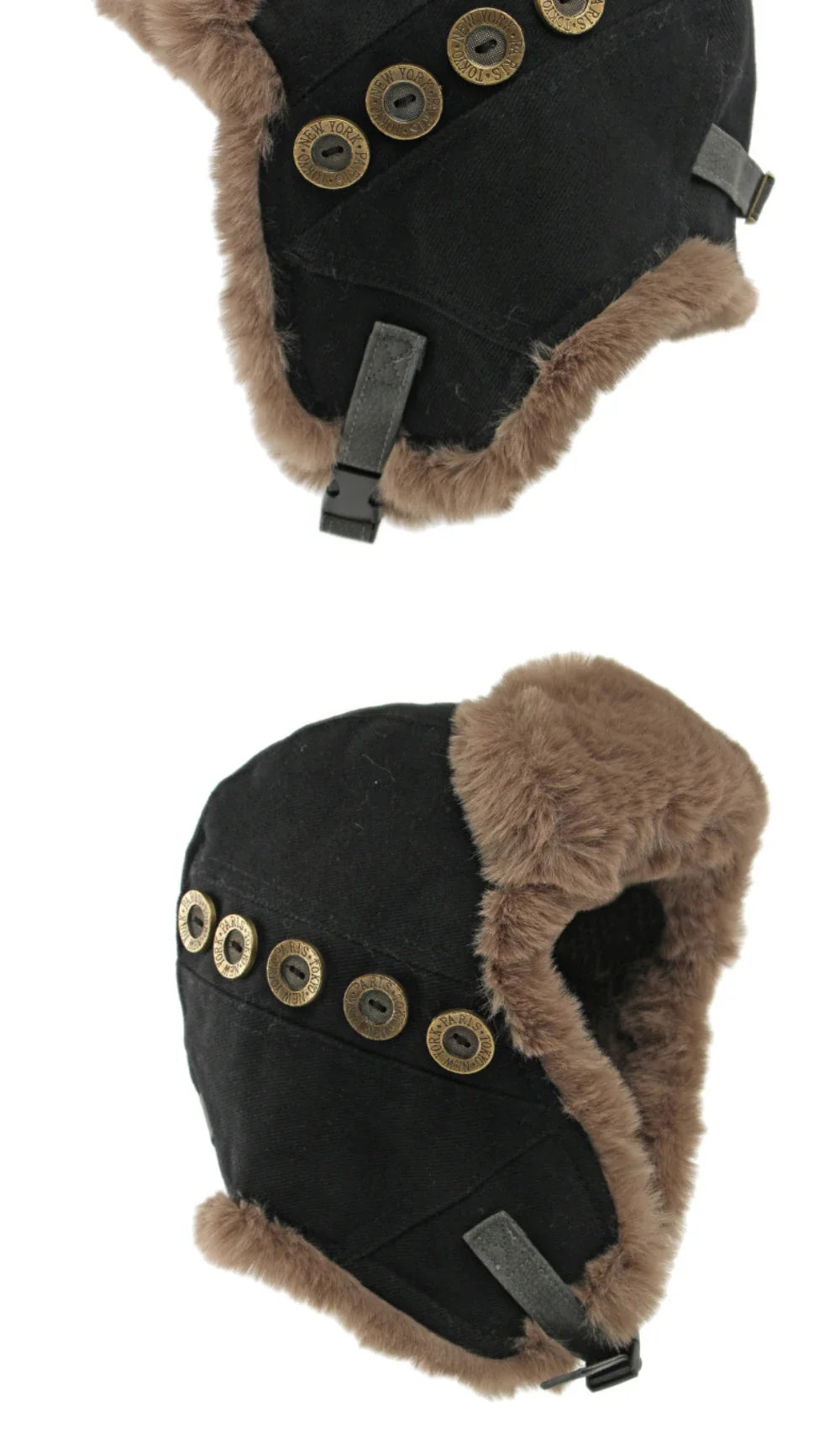 Russian Hat Thick Warm Winter Hat Men Women Windproof Ski Trapper Earflap Cap Faux Rabbit Fur Hat Male Female Bomber Hat