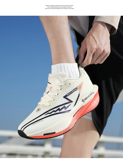 Running Shoes Carbon Board Profession Marathon Men Sports Breathable Lightweight Women's Comfortable Athletic Nonskid Sneakers