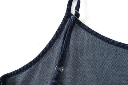 AS AW25 Denim set loose Shirt + slip dress Aline adjustable dress