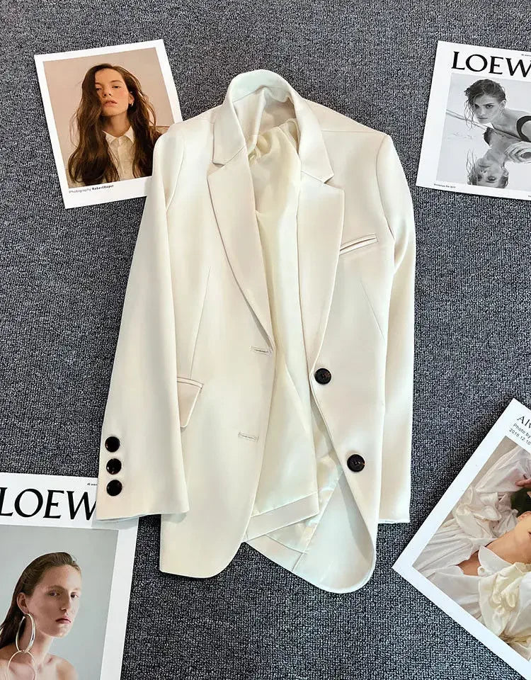 New Spring Suit 2025 Suit Jacket for Women with Small Temperament and High-end Feel Loose Casual Chic Elegant Fashion Coat Top