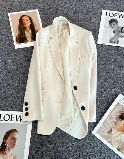New Spring Suit 2025 Suit Jacket for Women with Small Temperament and High-end Feel Loose Casual Chic Elegant Fashion Coat Top
