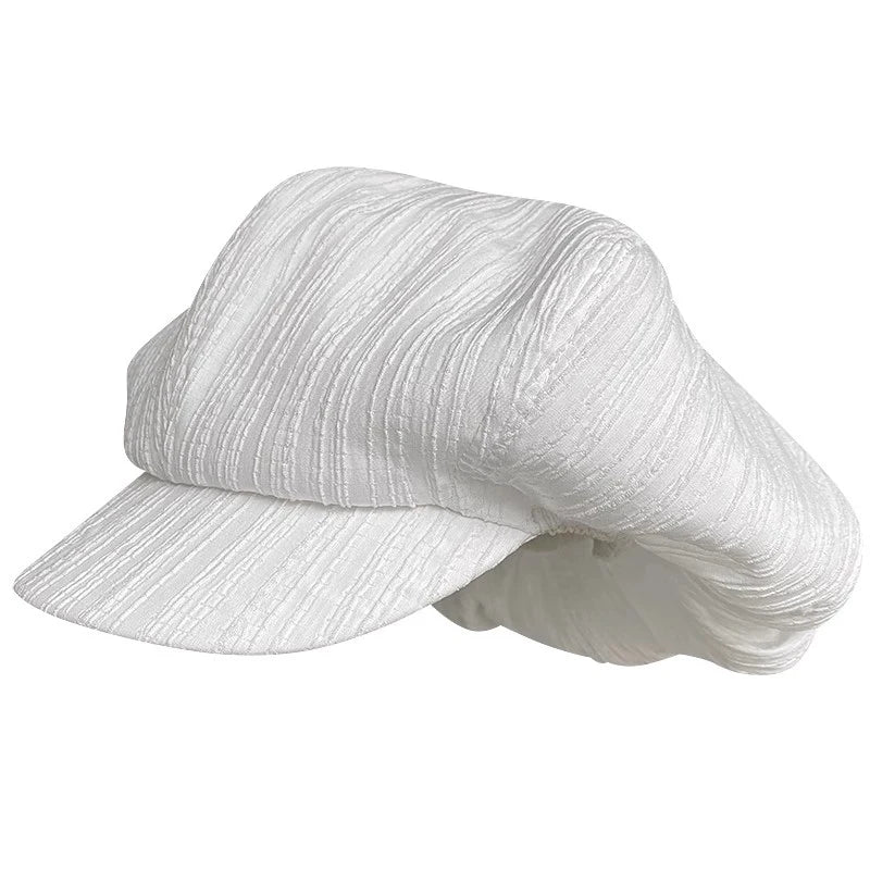 Big Head Newsboy Cap Women Beret Vintage Painter Winter Hats Houndstooth Octagonal Caps Female Bone Male NC36