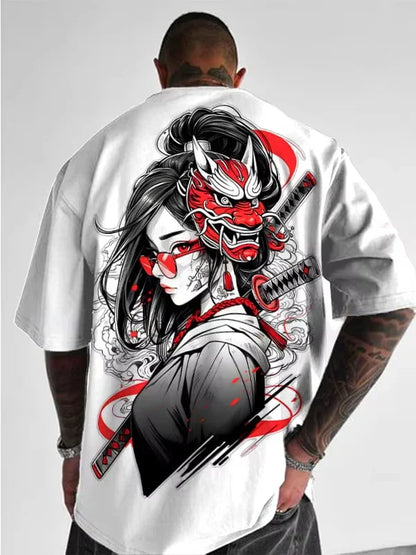 Japanese Anime Style Girl 3D Print T-Shirt Men Women Fashion Plus Size Casual Short Sleeve Tops Tees Manga Sexy T Shirts Homme
