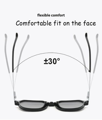 Magnetic Clip on Glasses Women Driving Polarised Polygonal Optical Myopia Eyewear Men Custom Prescription Glasses TJ2187