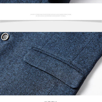 Brand Business Casual Jackets for Men Spring and Autumn Solid Color Turn-Down Collar Suits Blazer 2026 Wedding Blazer Men