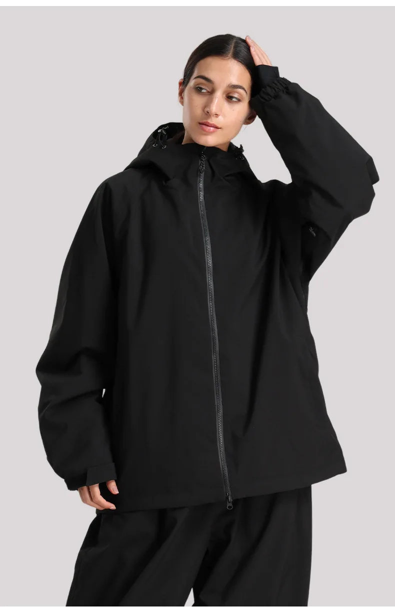 GSOU SNOW Winter Ski Jacket Men Waterproof Insulated Snow Tops Super Loose Snowboard Clothes Breathable Windproof Skiing Hoodies