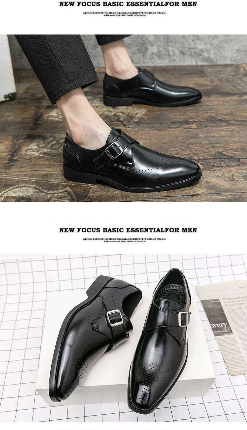 Leather Shoes For Man Loafers Casual Fashion Business Formal Shoes wedding Big Size Designer Shoes High Quality