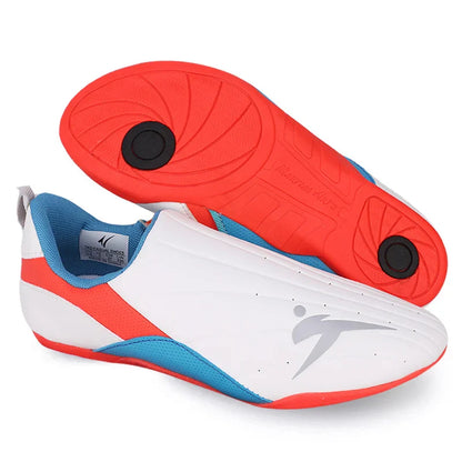 Adult Kids Wear-Resistant Taekwondo Shoes Karate Sneakers Thick Soft Sole Breathable Men Martial Arts Kung Fu Boxing Shoe