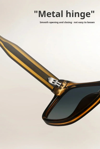 New Retro Square Polarized Men and Women Sunglasses Fashion Trend Big Size Driving Travel UV Protective Glasses