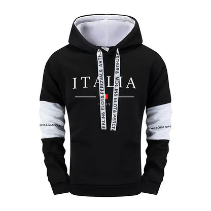 Mens Tracksuit Outdoor Quality Autumn Winter Simple Casual Sports Hooded Single Sweatshirts And Sweatpant Comfort Sports Fitness