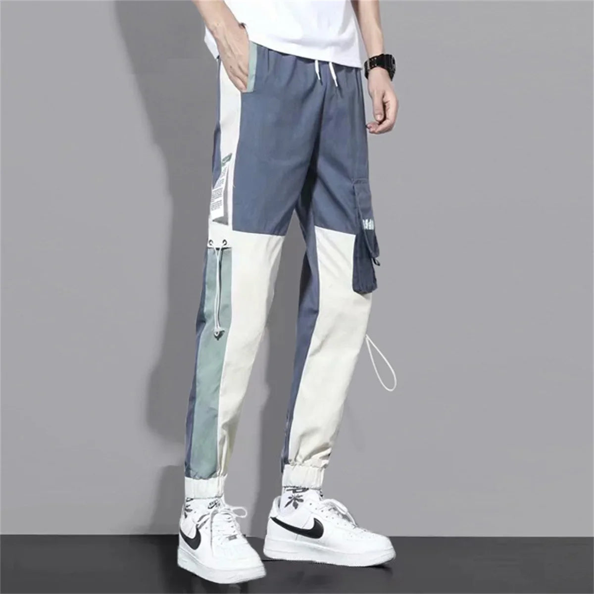 Fashion Multiple Models New Multi Pocket Drawstring Pants Men's Casual Cargo Pants Summer Outdoor Hip Hop Sweatpants Men Women