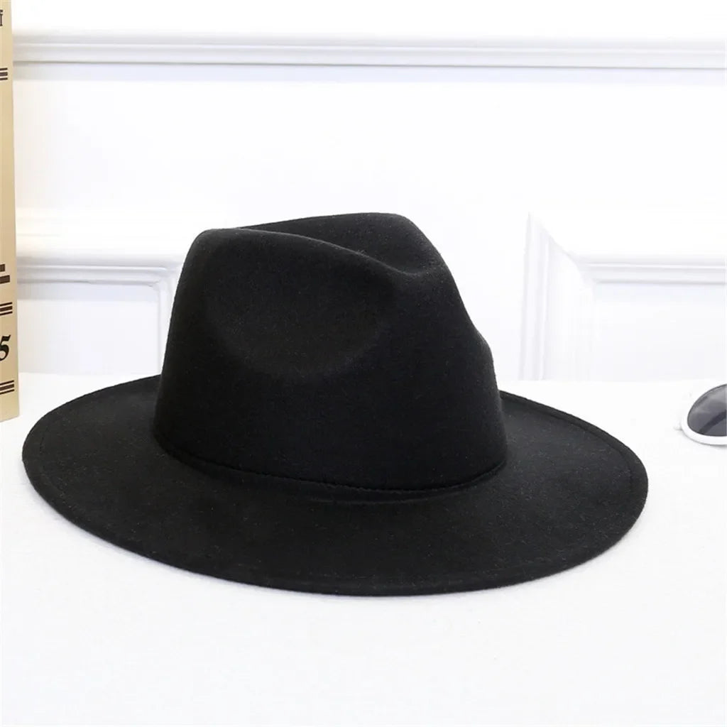 Women Fedora Hat Autumn Winter Luxury Men Top Hats Trendy Formal Wedding Decorate Black Green Panama Cap New Sombreros De Mujer