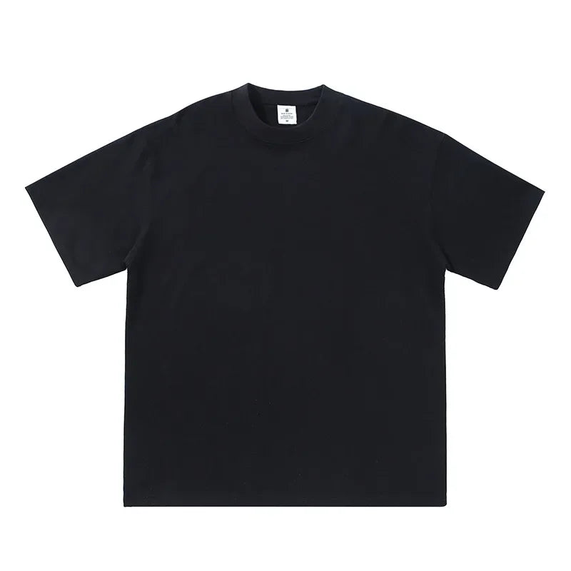 2025 Summer Men and Women T-shirt Cotton Solid Tshirts Oversized Short Sleeve T Shirt Fashion Soft White Black Tee Clothing Tops