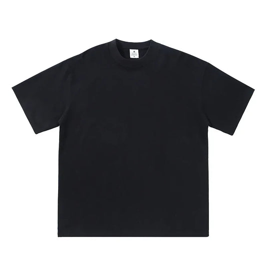 2025 Summer Men and Women T-shirt Cotton Solid Tshirts Oversized Short Sleeve T Shirt Fashion Soft White Black Tee Clothing Tops