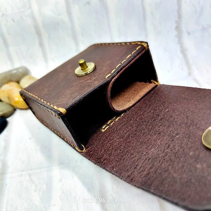 Multifunctional Key Holder Waist Bag Genuine Leather Car Key Case Folding Glasses Belt Pack Men Women 1652cg