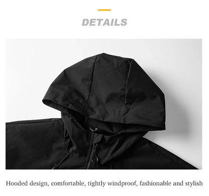 Men Women Waterproof Hiking Jacket Trekking Camping Mountaineering Windbreaker Unisex Outdoor Sport Windproof Rain Coat