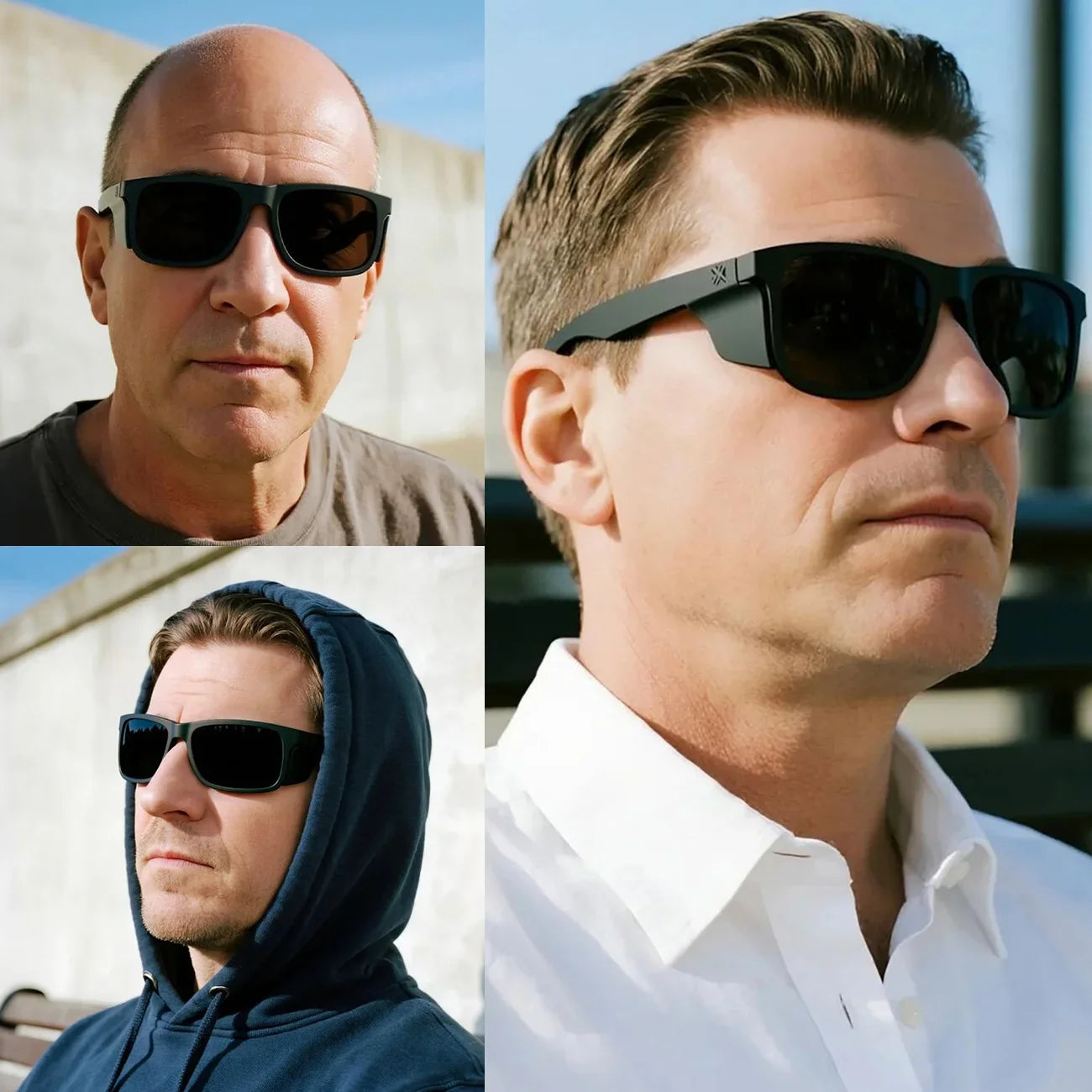 Extra Large Z87 Safety Sunglasses for Big Heads Men Women TR90 Oversized Side Shields Wrap Sun Glasses UV400 8806S