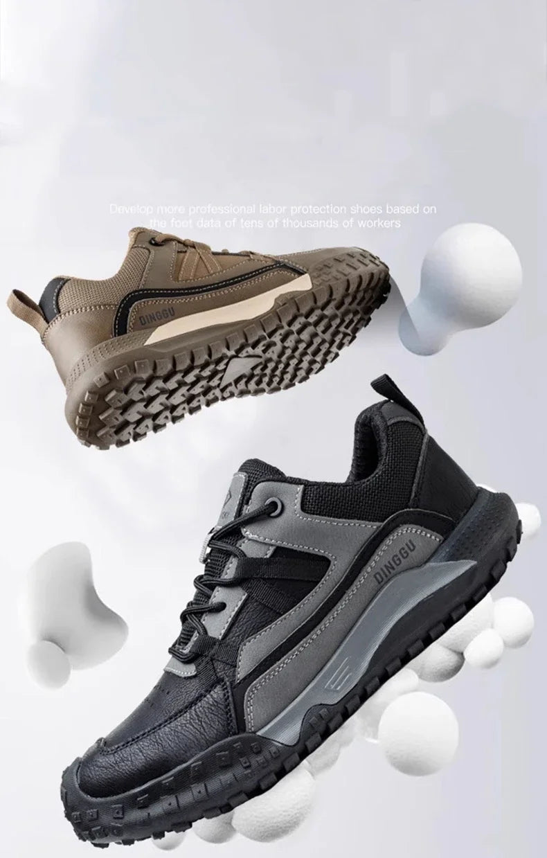 Fashion Insulation 10kv Mens Anti-smash Work Boots Anti-smash Anti-puncture Work Sneakers Indestructible Protective Safety Boots