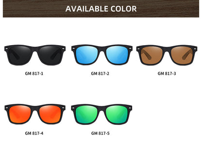 Natural Bamboo And Wooden Sunglasses VIP Manual Polarized Glasses Luxury Brand Environmental Degradable Glasses Gift Box