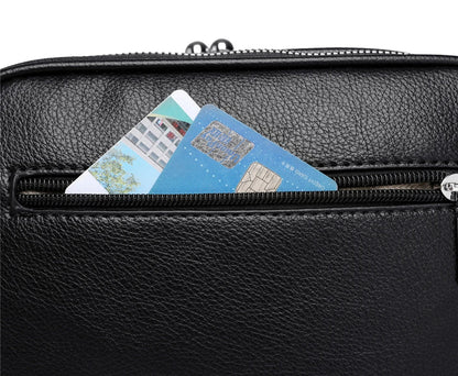 Elegant Shoulder Bag for Women Soft Leather Crossbody Bags Designer Multiple Pockets Messenger Bag Ladies Purses and Handbags