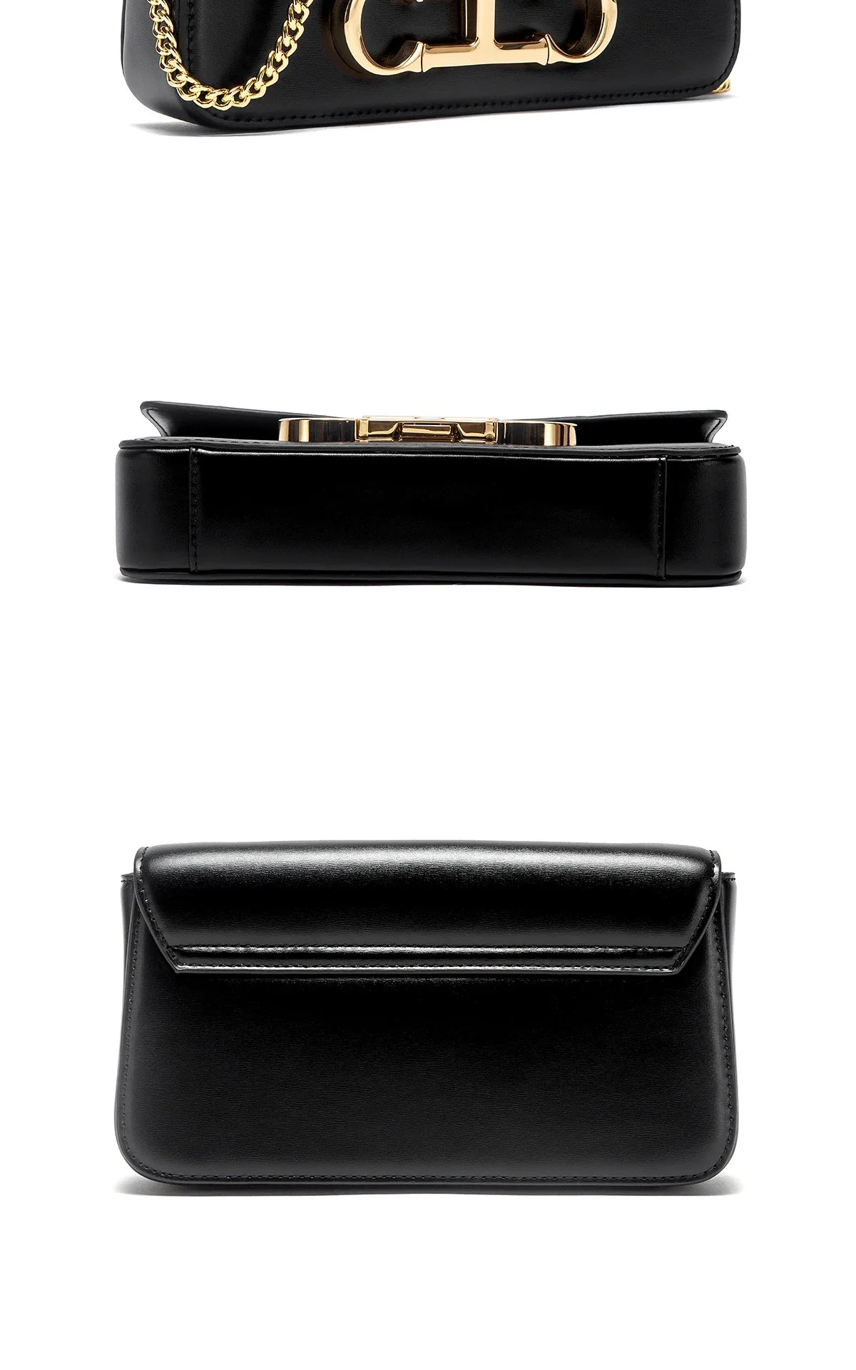 Women's Chain Bag Summer New Black Shoulder Bag Women's Flip Phone Bag