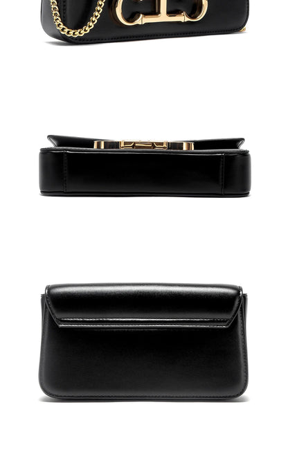 Women's Chain Bag Summer New Black Shoulder Bag Women's Flip Phone Bag