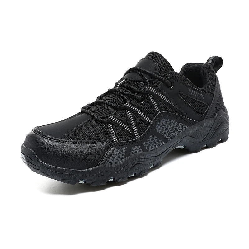 Brand Hiking Shoes Men Mesh Breathable Travel Shoe Outdoor Waterproof Hunting Fishing Shoes Mountain Off-Road Riding Sports Shoe