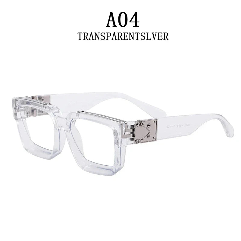 Millionaire Sunglasses For Men Vintage Square Fashion Glasses Luxury Retro Sunglasses Women Trending Punk Gafas De Sol Lentes