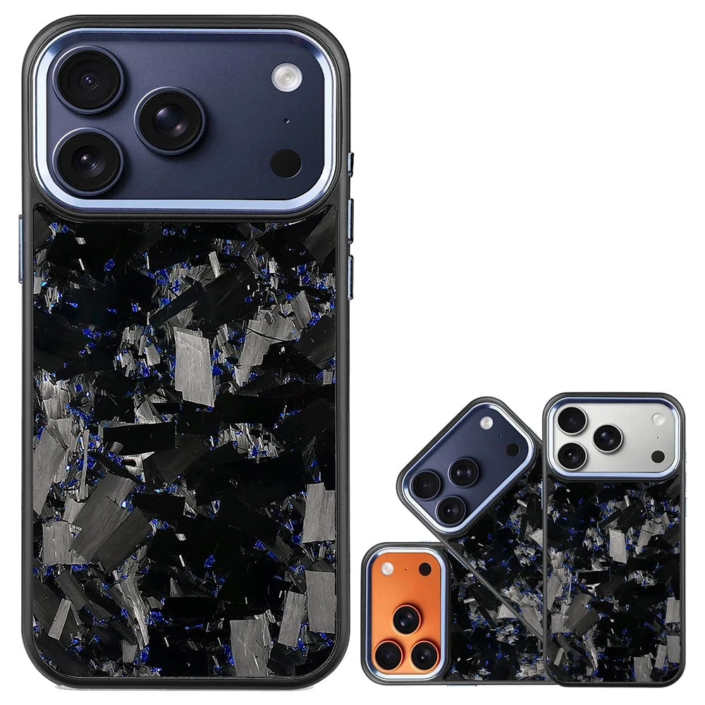 Real Premium Forged Carbon Fiber Phone Case For iPhone 17 Pro Max Air Shockproof Anti-slip Magnetic Wireless Charging Cover