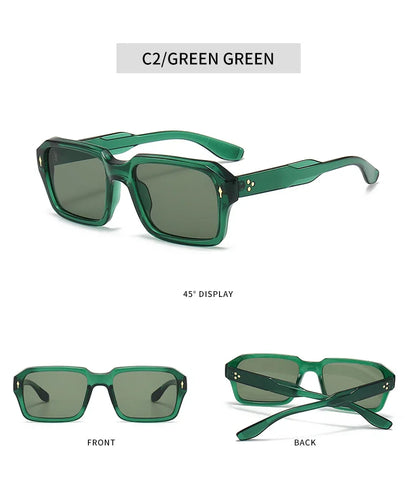 Square Sunglass Men Fashion Sunglasses Women 2025 Trendy Vintage Fashion Glasses Retro Gafas De Sol Hombre Lunette Soleil Femme