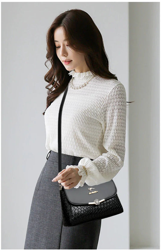 Women Small Square Flip cover Bags Retro Versatile Shoulder Strap Large Capacity Casual Portable Female Shoulder Crossbody Bags