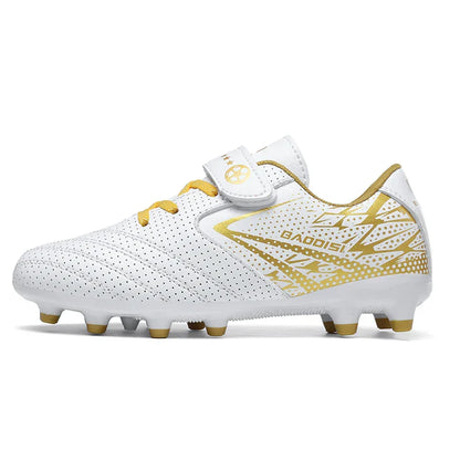 New Children Soccer Shoes Sports Society Field Boy Football Boots Futsal Fast Indoor Sneaker Original Ankle Football Boot Cleats