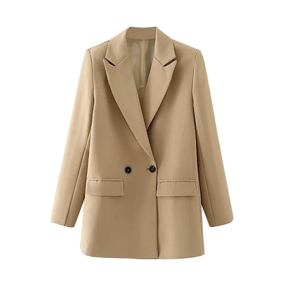 2025 Women's Blazers New Office Casual Blazer Woman Straight Outerwears Fashion Women's Tailoring Blazers for Women Coats