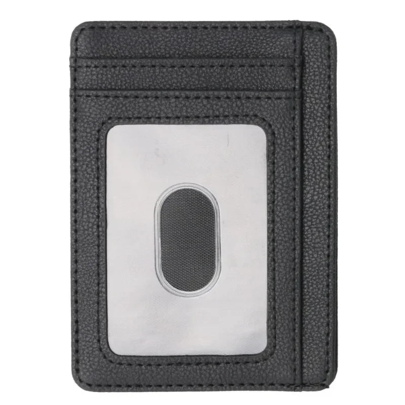 Blocking Wallet Business Card Cover for Case Super Thin Men Leather Credit Card Holder Card Travel Wallet Minimalist Wallet